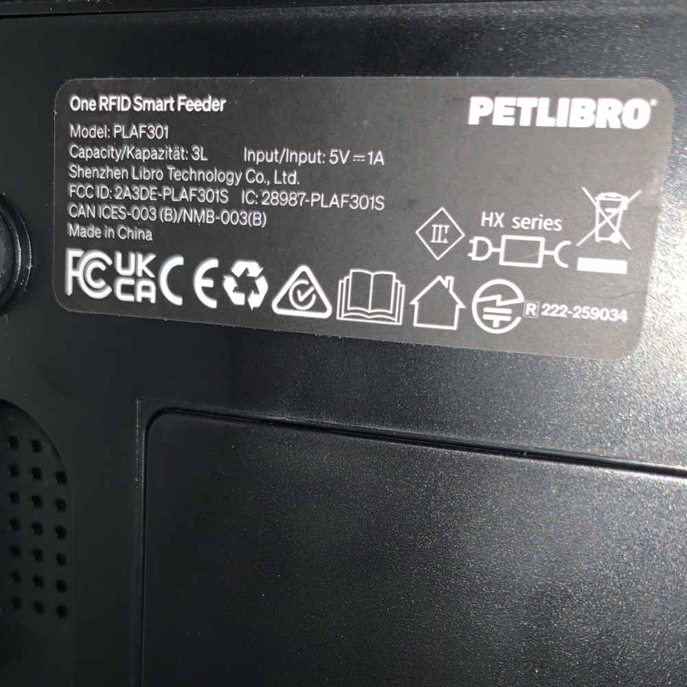 PETLIBRO Automatic Smart Pet Feeder in Charcoal Black PLAF301 - Picture 8 of 12